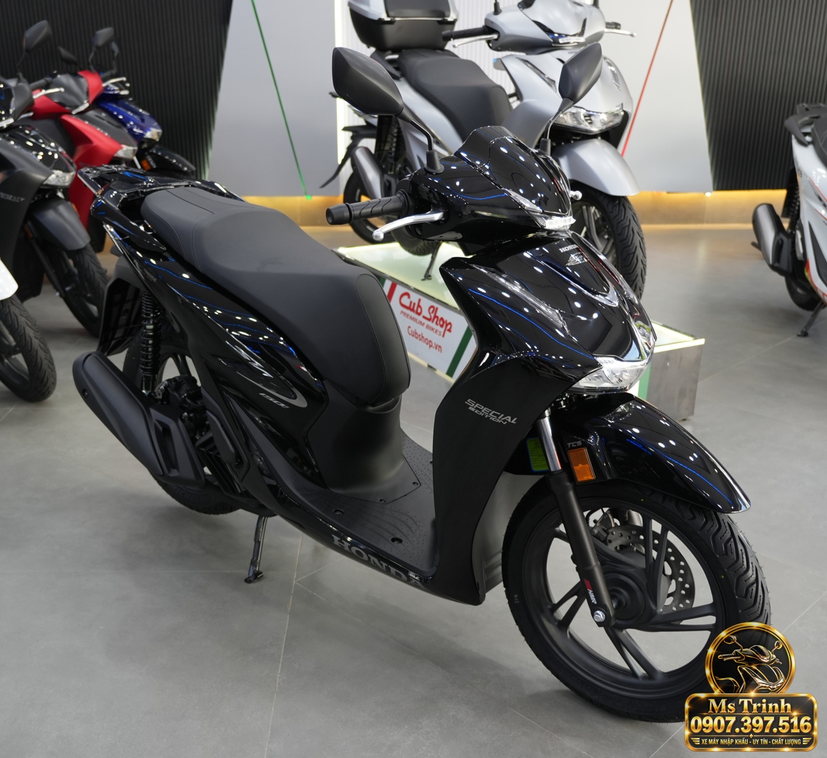 Honda SH150i Ý đen bóng 2027 tại Gia Lai - Sơn bóng lịch sự, tiện ích cho mỗi ngày