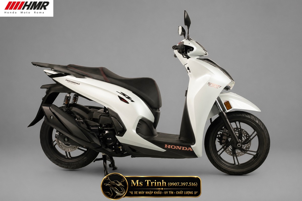 Honda SH350i nhập Ý 2026 tại Gia Lai - SH350i Sporty Trắng Nhám, Xám Bóng Đẳng Cấp Chuẩn Ý