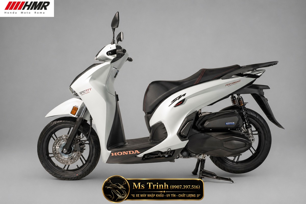 Honda SH350i nhập Ý 2026 tại Gia Lai - SH350i Sporty Trắng Nhám, Xám Bóng Đẳng Cấp Chuẩn Ý