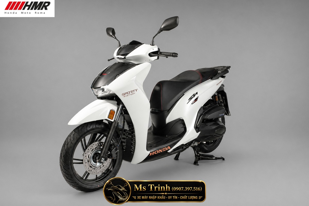 Honda SH350i nhập Ý 2026 tại Gia Lai - SH350i Sporty Trắng Nhám, Xám Bóng Đẳng Cấp Chuẩn Ý