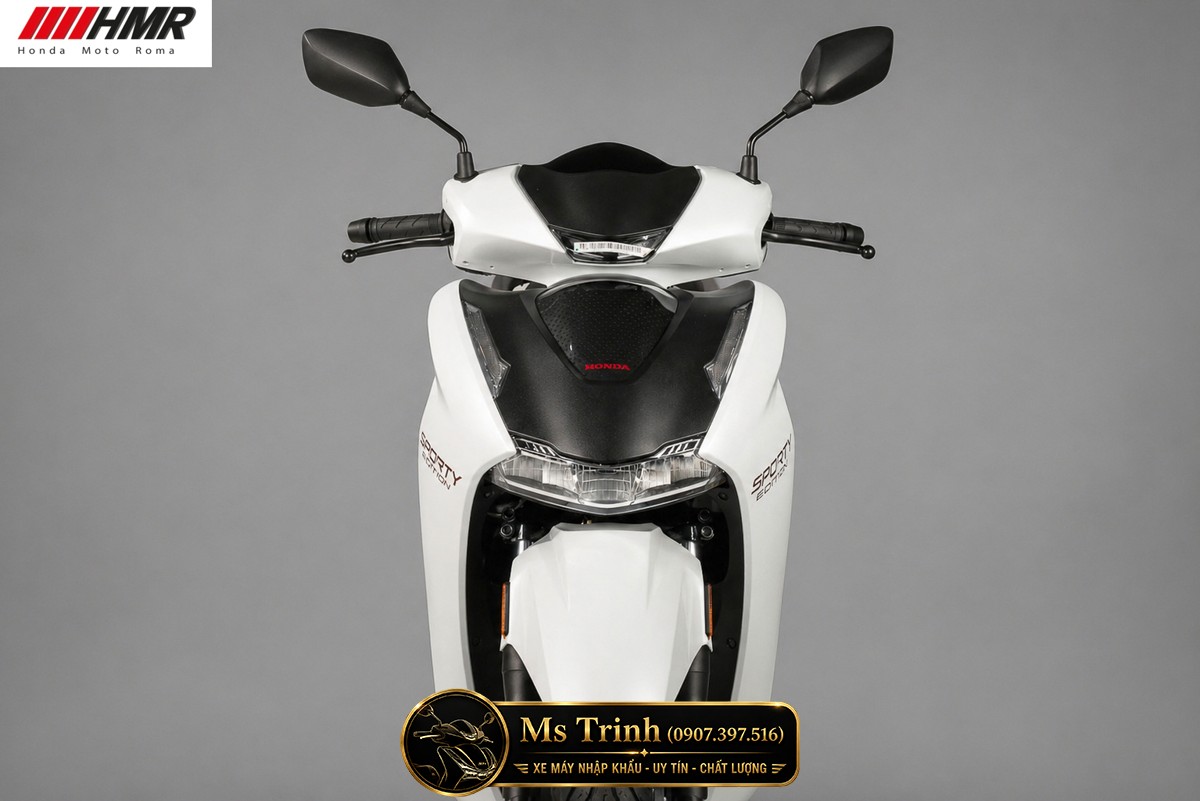 Honda SH350i nhập Ý 2026 tại Gia Lai - SH350i Sporty Trắng Nhám, Xám Bóng Đẳng Cấp Chuẩn Ý