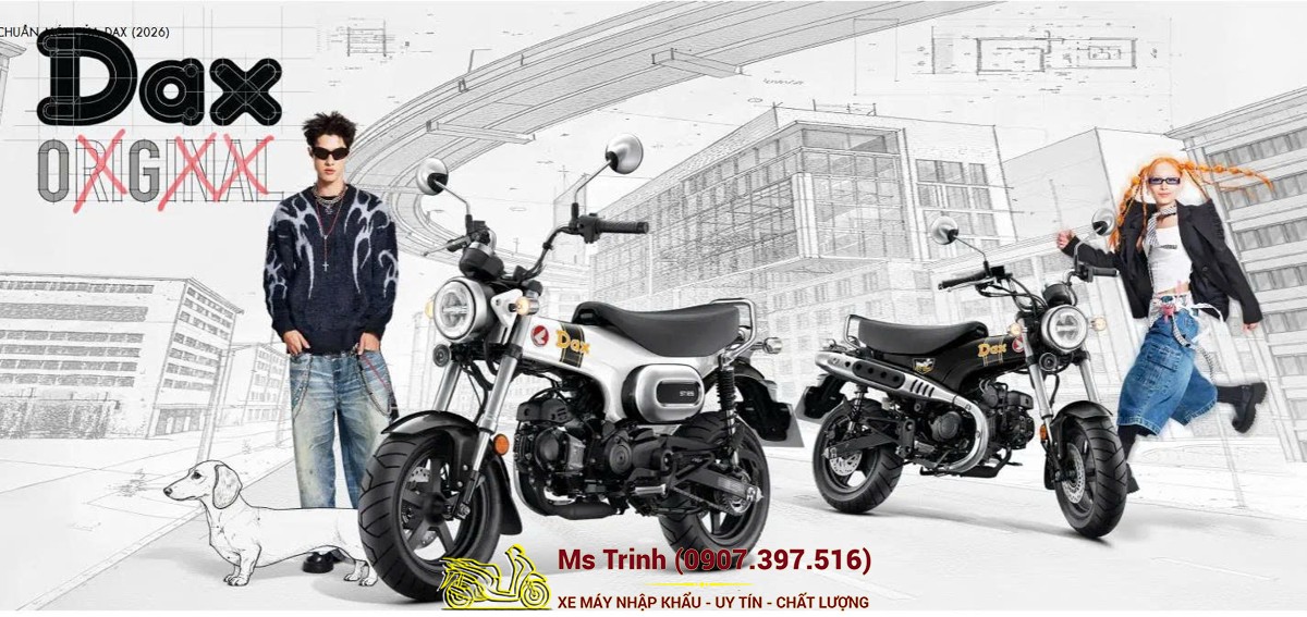 Honda Dax ST125 2026 tại Gia Lai - Minibike huyền thoại khung T-Bone đầy cá tính
