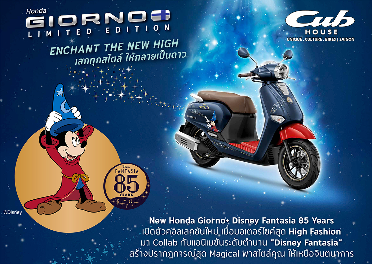 Honda Giorno+ Disney Fantasia 85, Bản Giới Hạn 2.000 xe tại Gia Lai