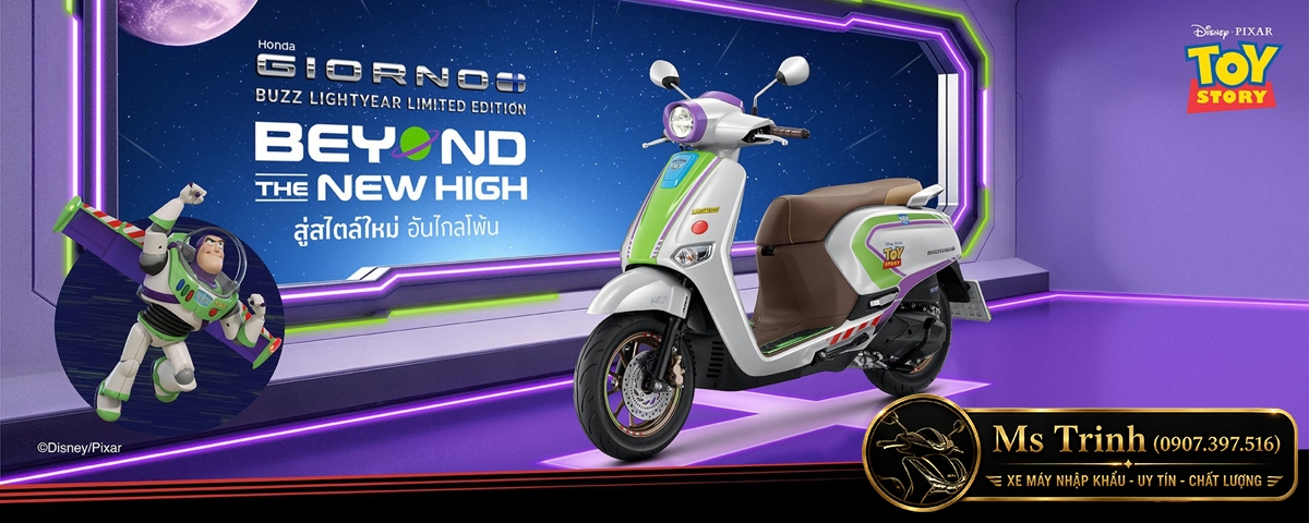 Honda Giorno+ Buzz Lightyear Limited Edition 2026 Bản giới hạn 2.000 xe tại Gia Lai