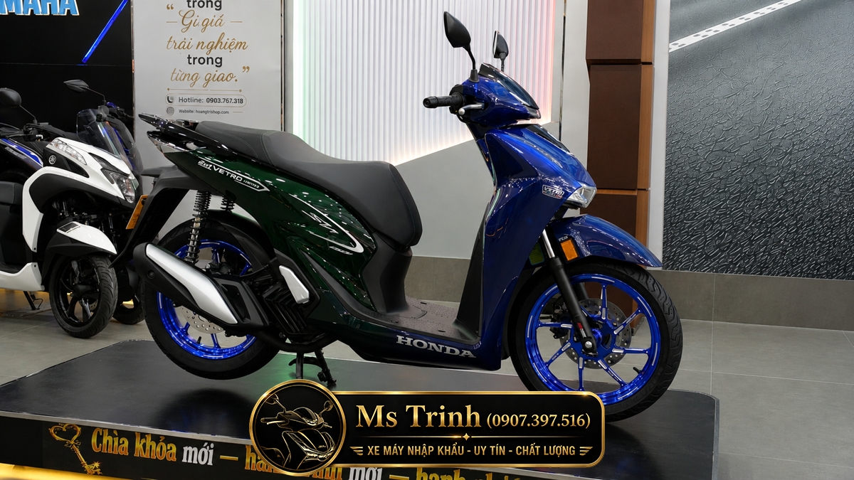 Honda SH150i Vetro Sapphire - Green tại Gia Lai: SH Ý 2 trong 1 giới hạn 200 xe