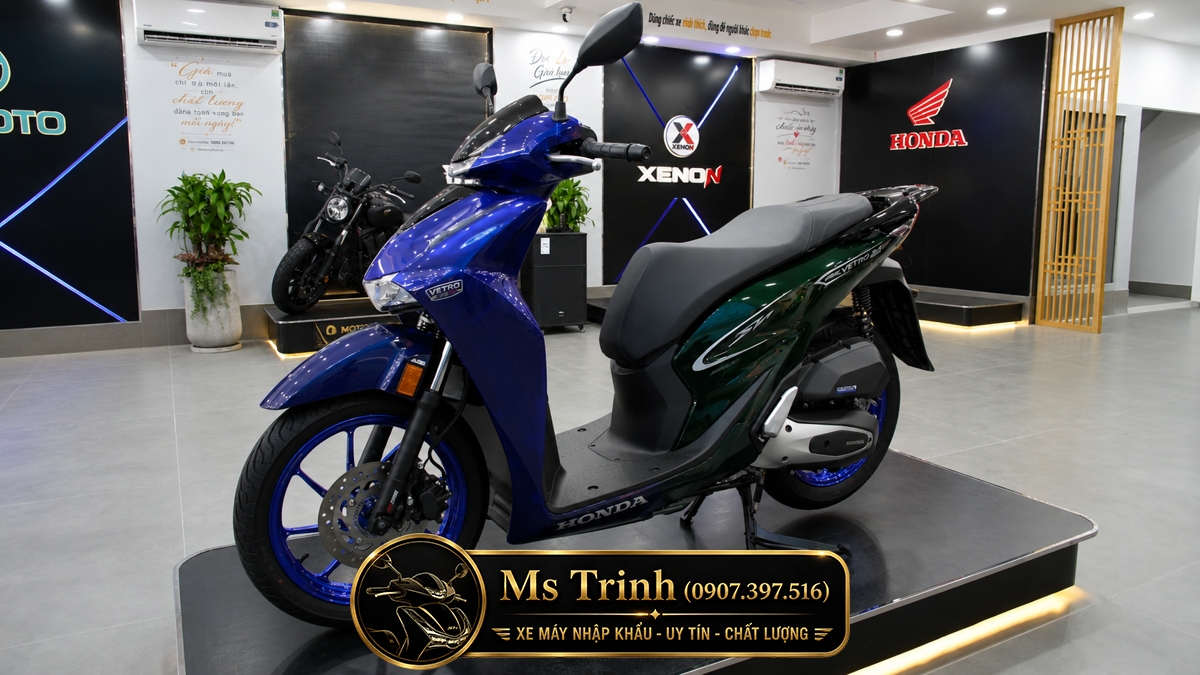 Honda SH150i Vetro Sapphire - Green tại Gia Lai: SH Ý 2 trong 1 giới hạn 200 xe