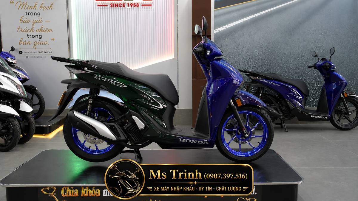 Honda SH150i Vetro Sapphire - Green tại Gia Lai: SH Ý 2 trong 1 giới hạn 200 xe
