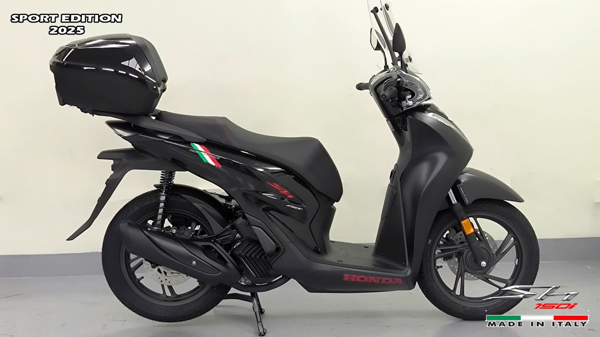 Honda SH150i 2025 Italy Sport Edition Màu Đen, Nhập Chính Hãng, Giá Rẻ tại Gia Lai