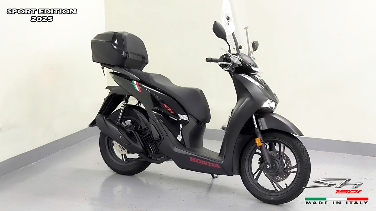 Honda SH150i 2025 Italy Sport Edition Màu Đen, Nhập Chính Hãng, Giá Rẻ tại Gia Lai