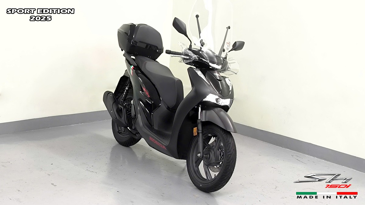 Honda SH150i 2025 Italy Sport Edition Màu Đen, Nhập Chính Hãng, Giá Rẻ tại Gia Lai