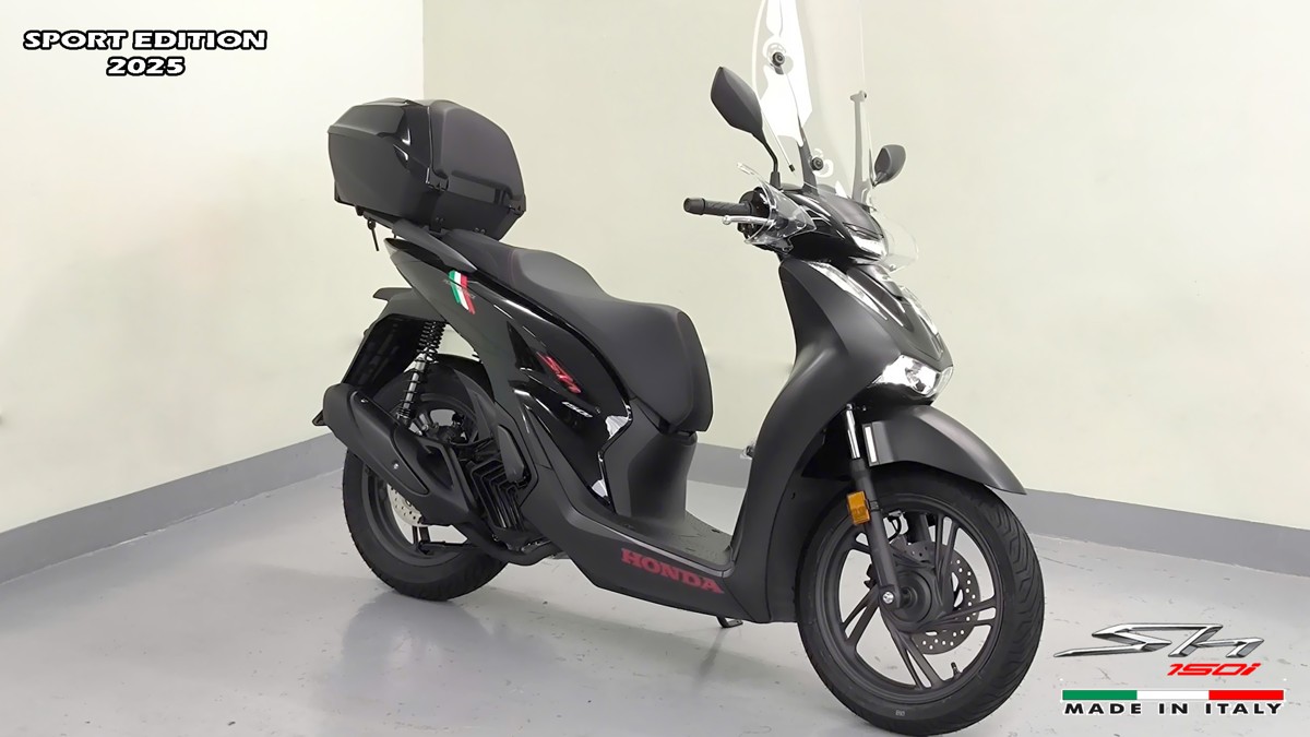Honda SH150i 2025 Italy Sport Edition Màu Đen, Nhập Chính Hãng, Giá Rẻ tại Gia Lai