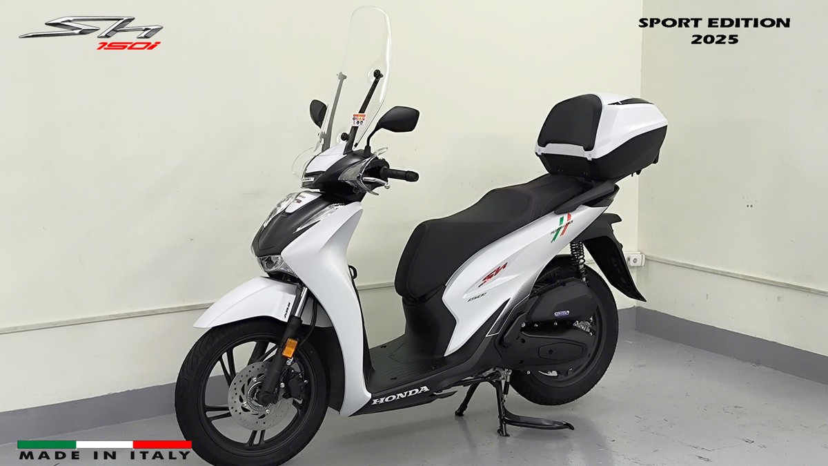 Honda SH150i Sport Edition 2025 Trắng, Made In Italy, Nhập Chính Hãng tại Gia Lai