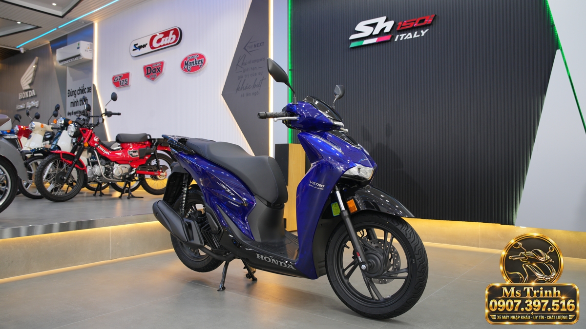Honda SH150 Vetro Blue 2027 tại Gia Lai - Xanh Sapphire trong suốt, nhập Ý sang trọng