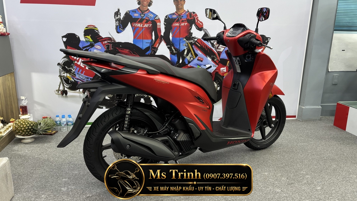 Honda SH150 Ý 2026 màu đỏ Sporty New Concept tại Gia Lai: Giá trị khác biệt của một chiếc SH nhập khẩu