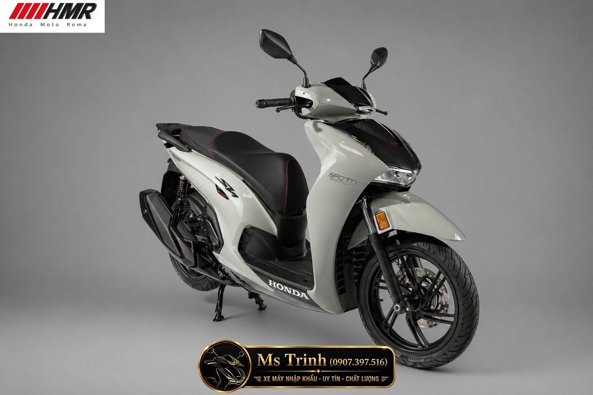 Honda SH350i nhập Ý 2026 tại Gia Lai - SH350i Sporty Trắng Nhám, Xám Bóng Đẳng Cấp Chuẩn Ý