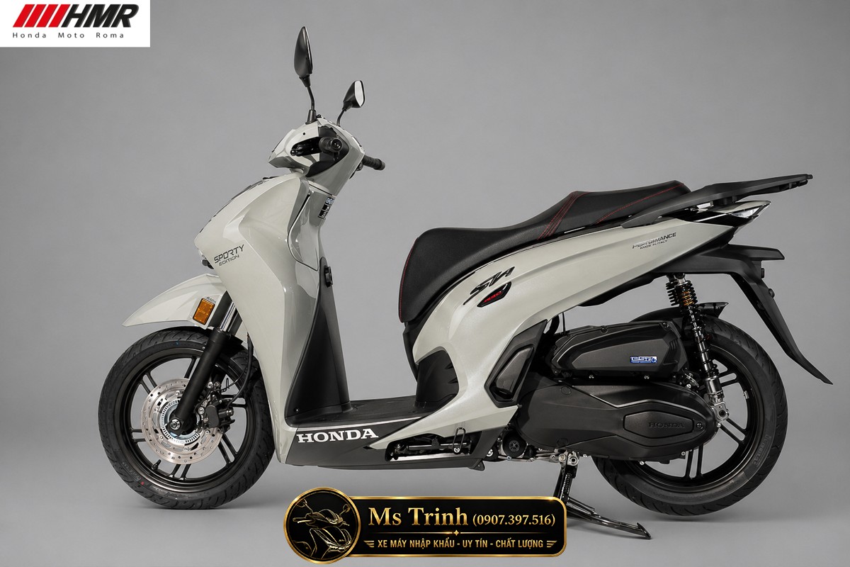 Honda SH350i nhập Ý 2026 tại Gia Lai - SH350i Sporty Trắng Nhám, Xám Bóng Đẳng Cấp Chuẩn Ý