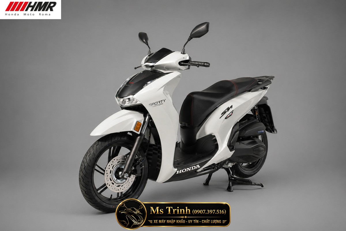 Honda SH350i nhập Ý 2026 tại Gia Lai - SH350i Sporty Trắng Nhám, Xám Bóng Đẳng Cấp Chuẩn Ý