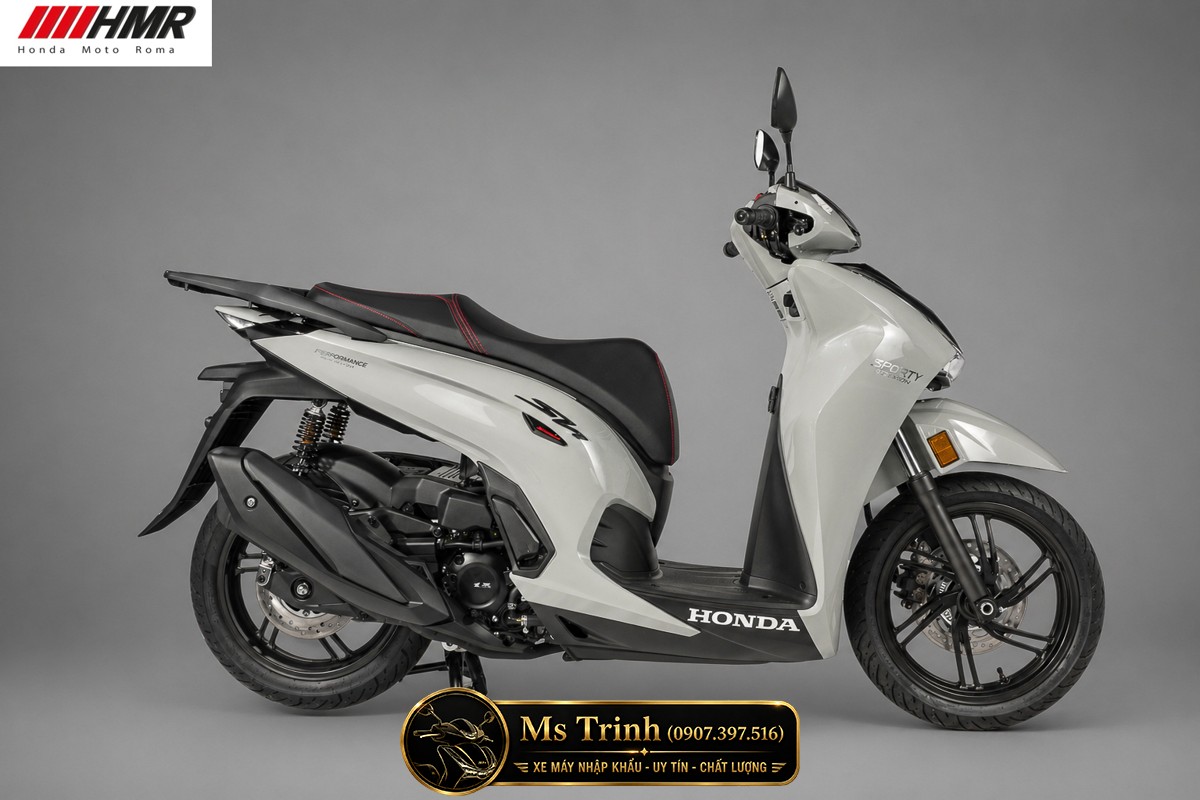 Honda SH350i nhập Ý 2026 tại Gia Lai - SH350i Sporty Trắng Nhám, Xám Bóng Đẳng Cấp Chuẩn Ý