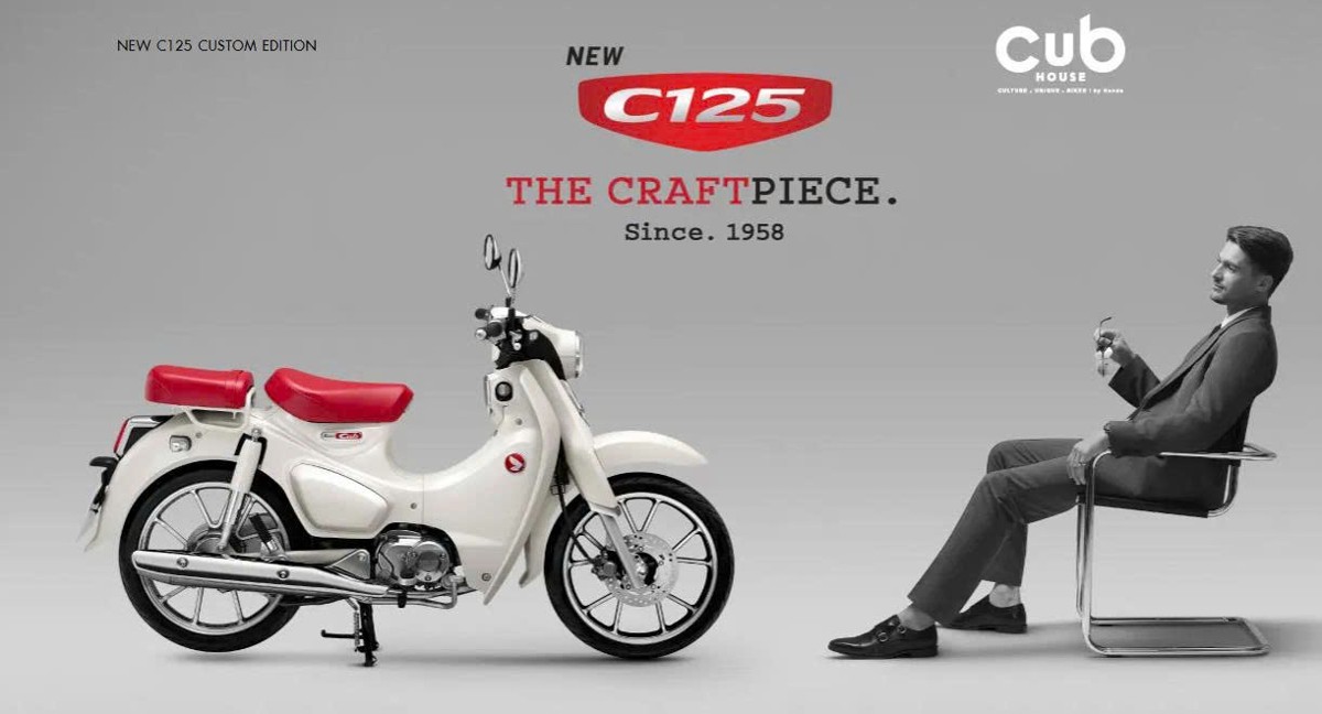 Honda Super Cub 125 Custom Edition Thái Lan 2025 màu trắng tại Gia Lai