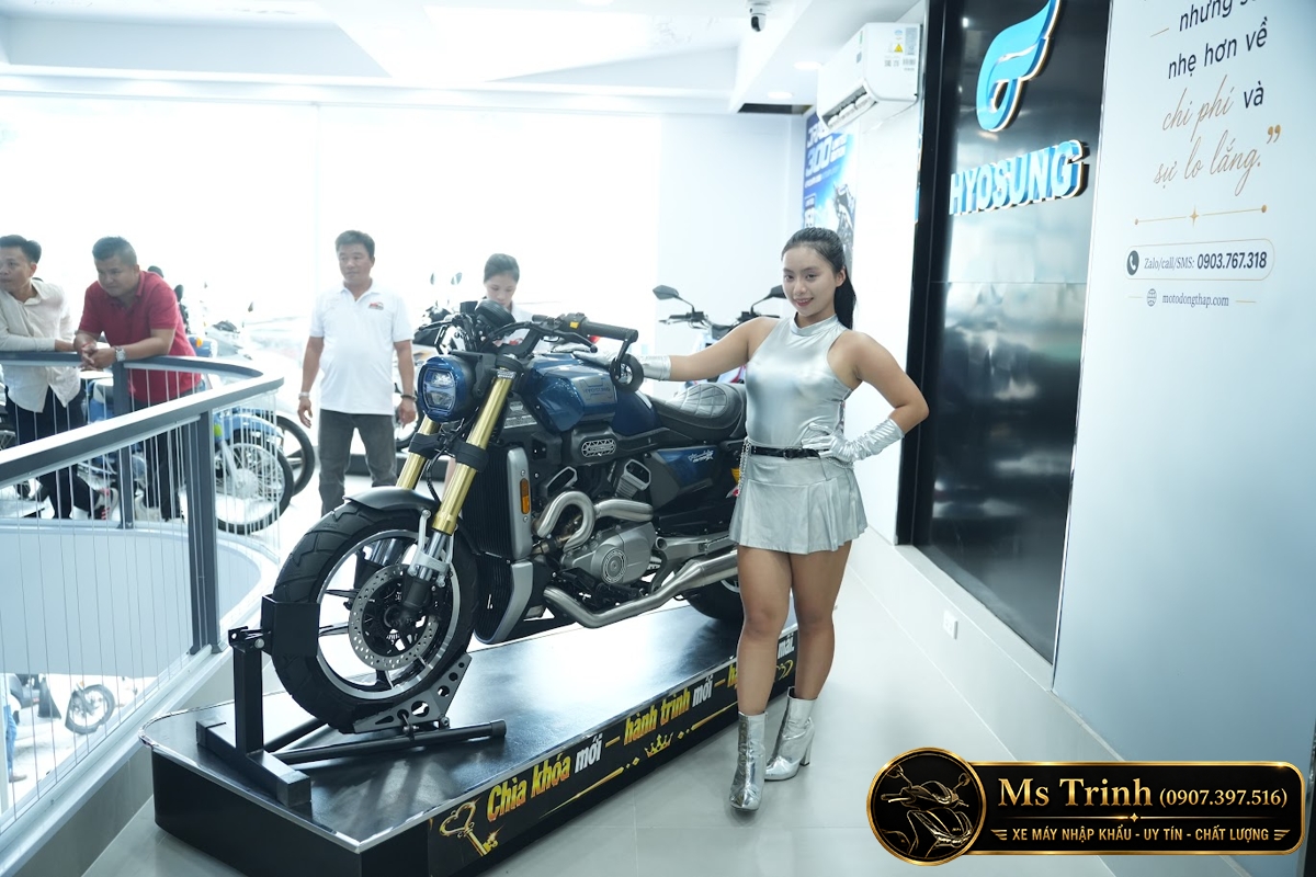 Hyosung GV350X tại Gia Lai - Cruiser 350cc Phong Cách Mỹ Cơ Bắp, Cá Tính