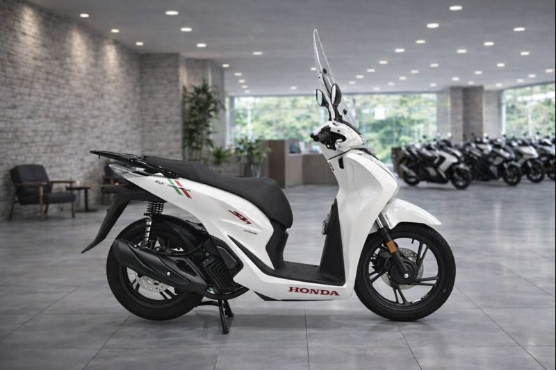 Honda SH150 trắng pha lê nhập Ý 2026 tại Gia Lai - Sport Edition chính ngạch, chuẩn chất Ý