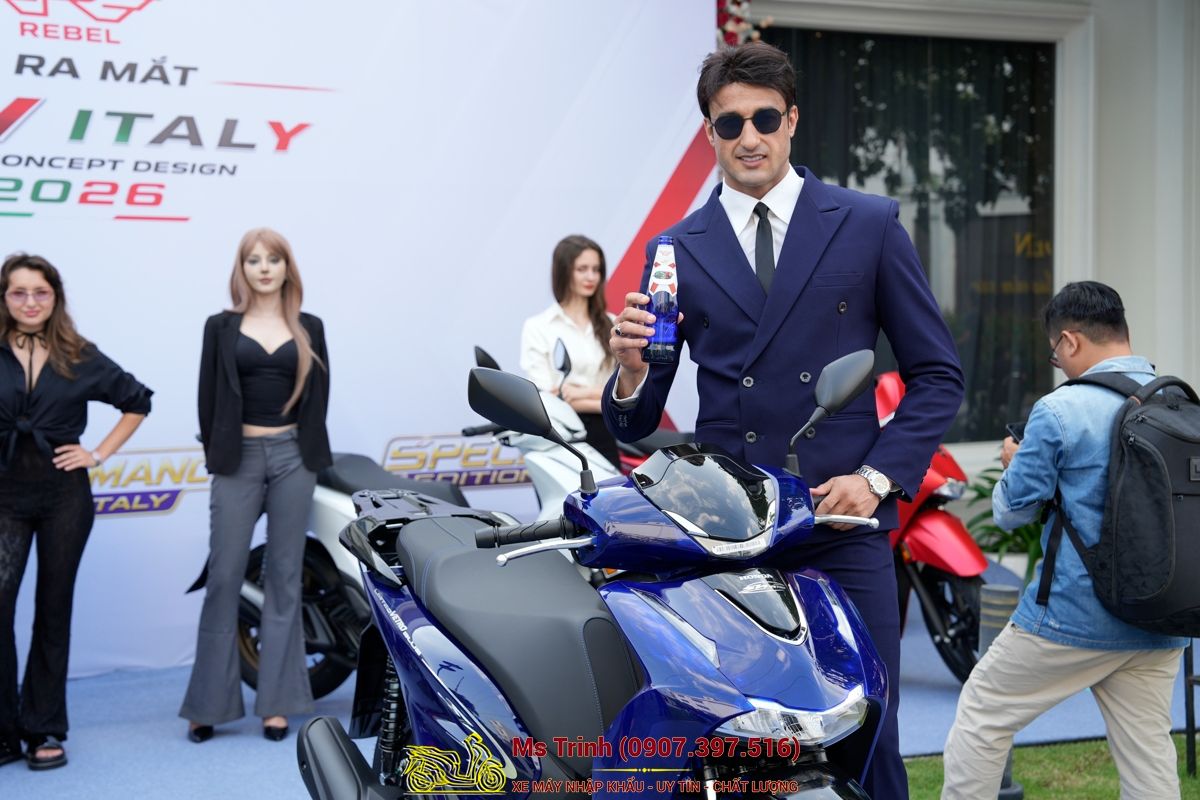 Honda SH150 Vetro Blue 2026 Limited Edition - Siêu phẩm SH Ý dàn áo xanh trong suốt cực hiếm tại Gia Lai