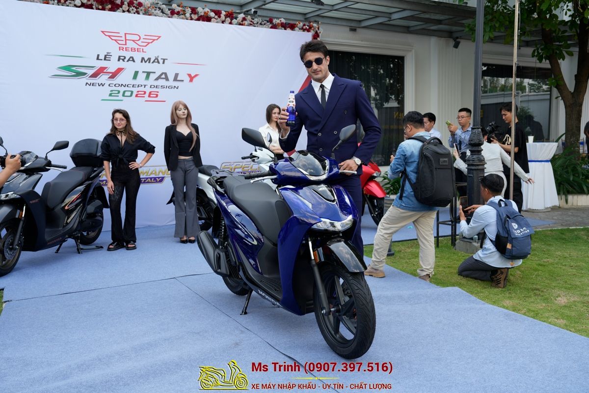 Honda SH150 Vetro Blue 2026 Limited Edition - Siêu phẩm SH Ý dàn áo xanh trong suốt cực hiếm tại Gia Lai